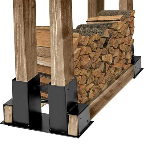 metal log rack brackets|ez stacker firewood log brackets.